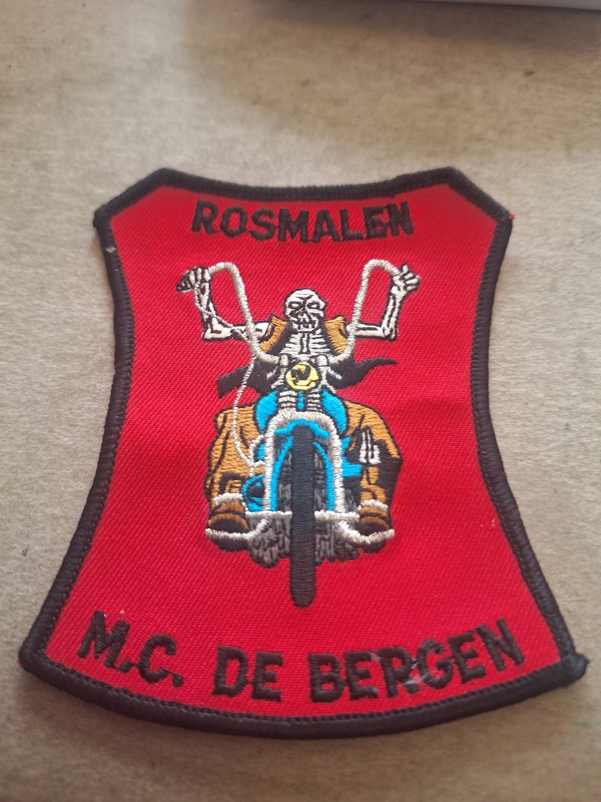 Rosmalen M.C. De Bergen Motorclub Patch, Ophalen of Verzenden, Zo goed als nieuw, Auto of Motor