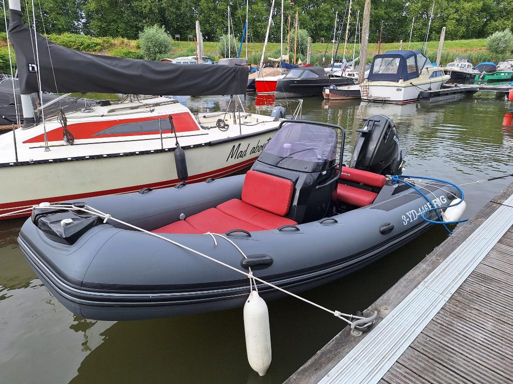 Brig Eagle 5 RIB met 115PK Evinrude G2, Zonnedek, Ophalen of Verzenden, Zo goed als nieuw, 115 pk