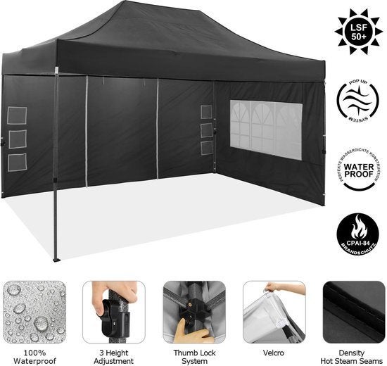 Partytent – Opvouwbare Tent – Tuinkamer – Overkapping, Corvance B.V., Verzenden, Nieuw, Corvancebol@gmail.com