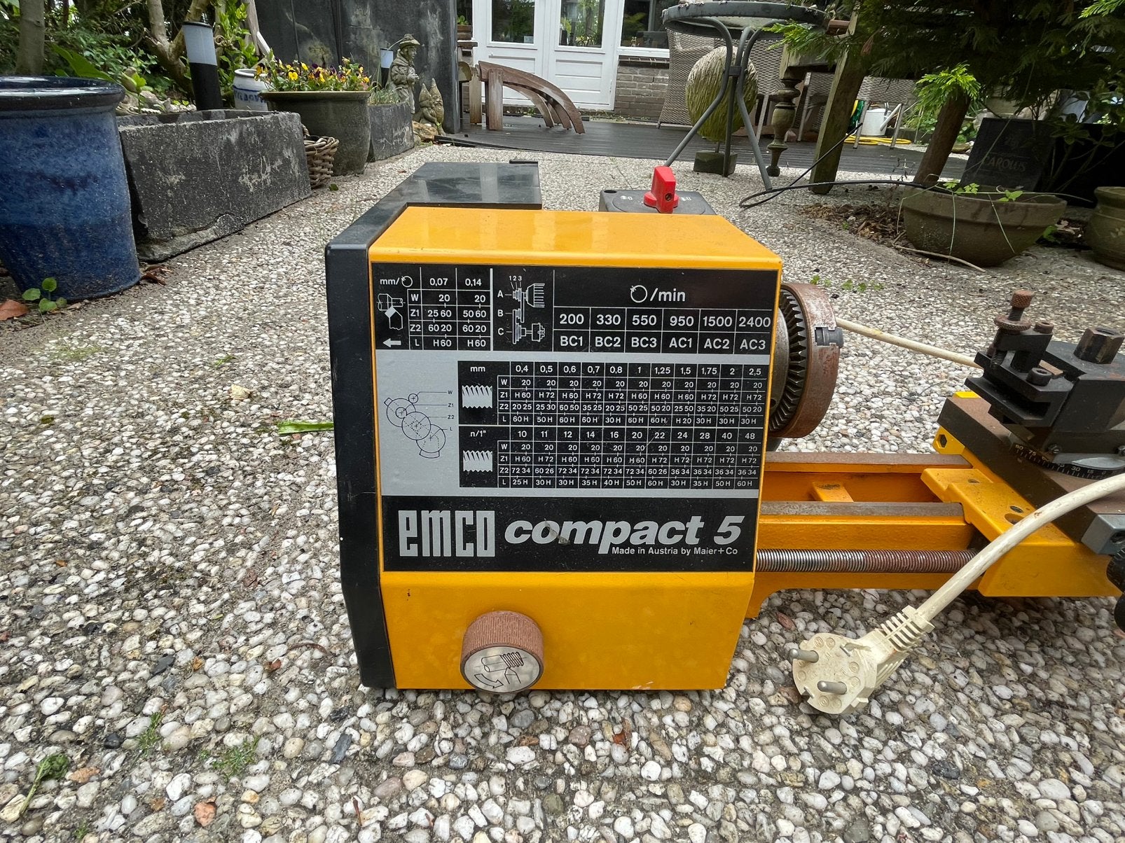 EMCO compact 5, Ophalen, Gebruikt, Metaaldraaibank