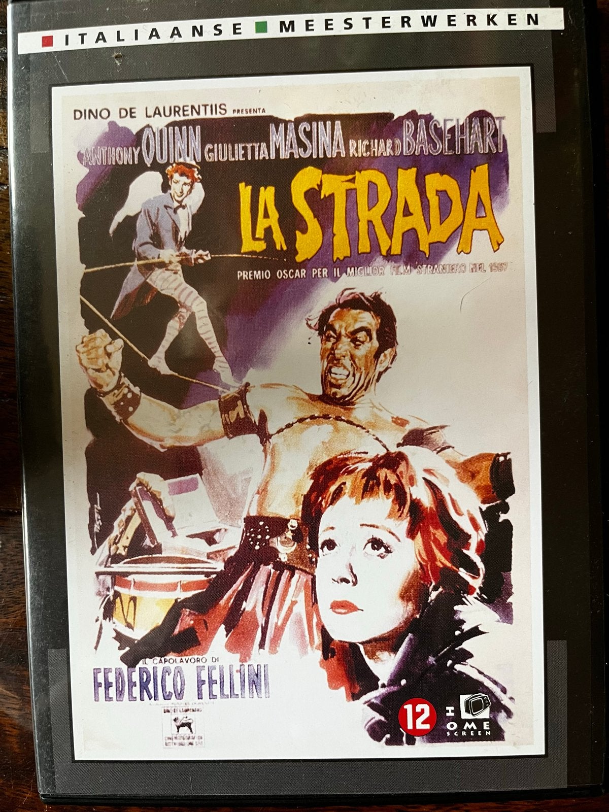 La Strada - Italiaans Meesterwerk op DVD, Gebruikt, Waargebeurd drama, Nederlands, Ophalen of Verzenden
