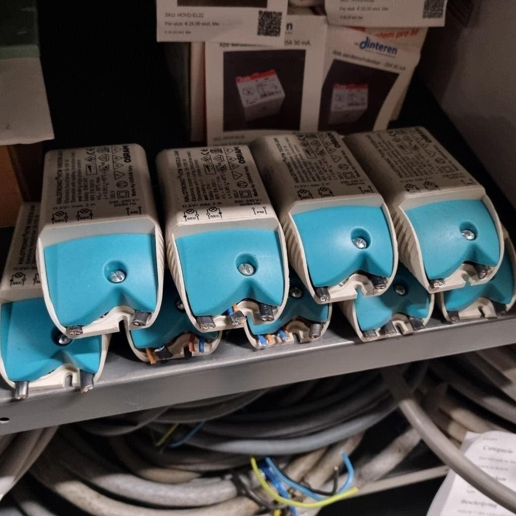9x osram halogeen trafo 70 watt en 105 watt 12 volt, Ophalen of Verzenden, Gebruikt