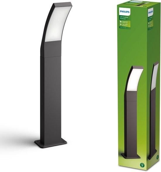 2 x Philips Splay sokkellamp Anthracite 12W 27K HV (nieuw), Minder dan 50 watt, Tuintje, Ophalen of Verzenden, Netvoeding