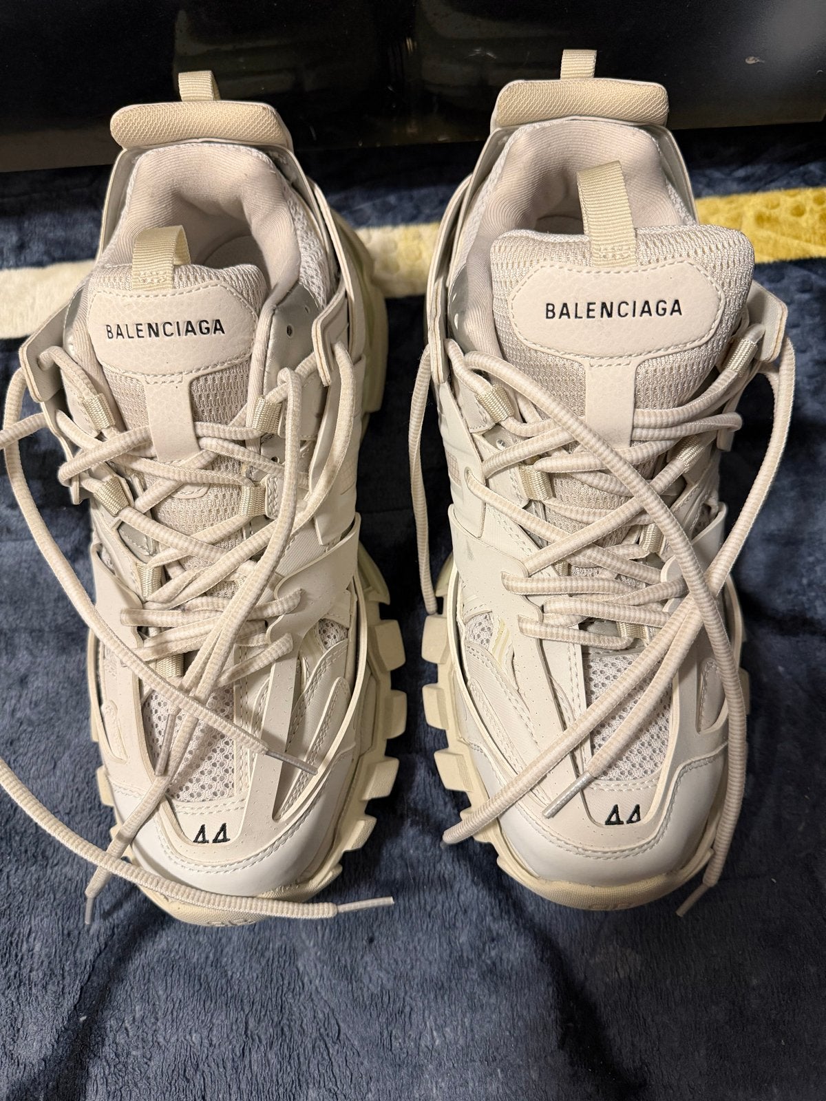 Balenciaga Track Sneakers - Maat 44 - Zo goed als nieuw, Kleding | Heren, Ophalen of Verzenden, Zo goed als nieuw, Wit, Sneakers of Gympen