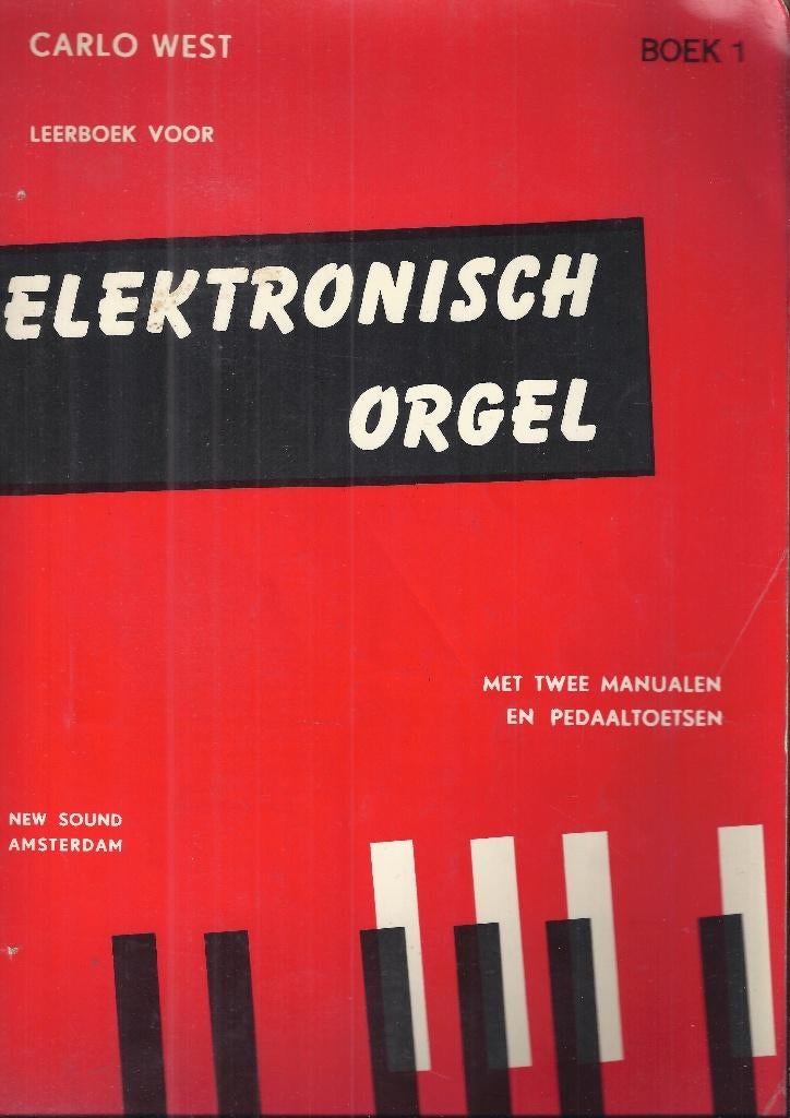 Bo919 bladmuziek orgel carlo west boek 1  -, Muziek en Instrumenten, Orgel, Gebruikt, Klassiek, Ophalen of Verzenden