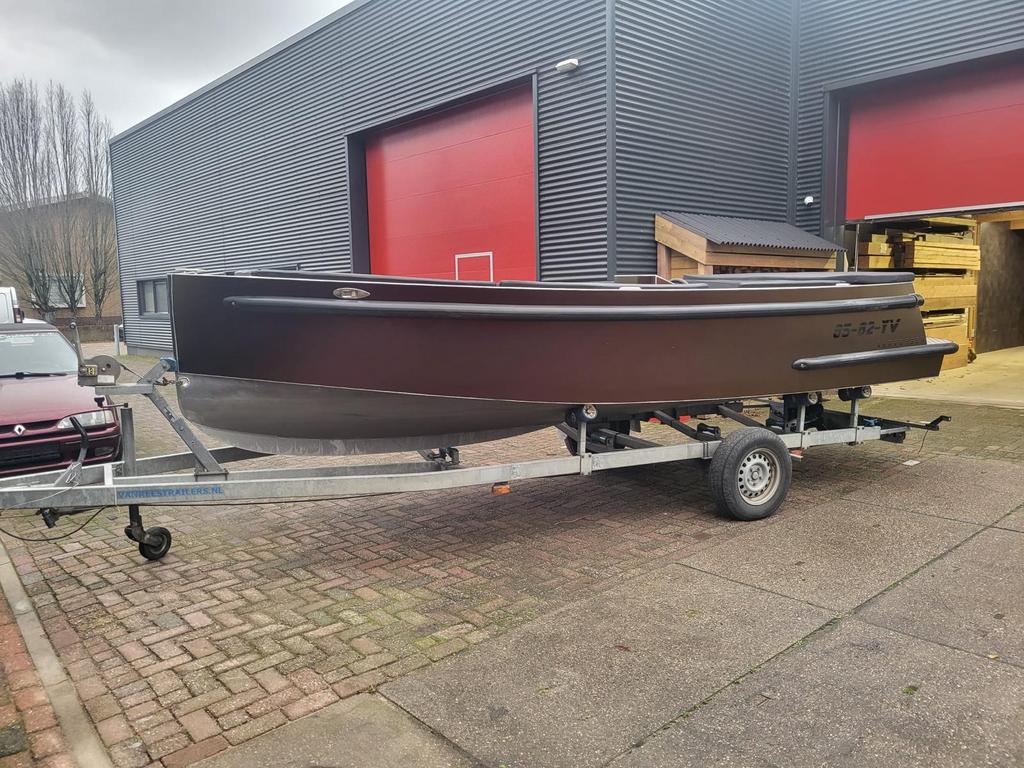 Van Vossen tender 600, Watersport en Boten, Ophalen, 6 meter of meer, Aluminium, Buitenboordmotor