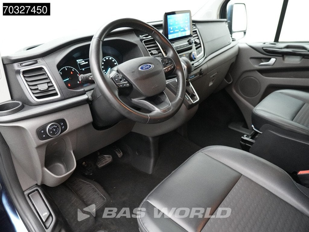 Ford Transit Custom 170pk Automaat Dubbel Cabine 2x Schuifde, Auto's, Automaat, Euro 6, 4 cilinders, Blauw