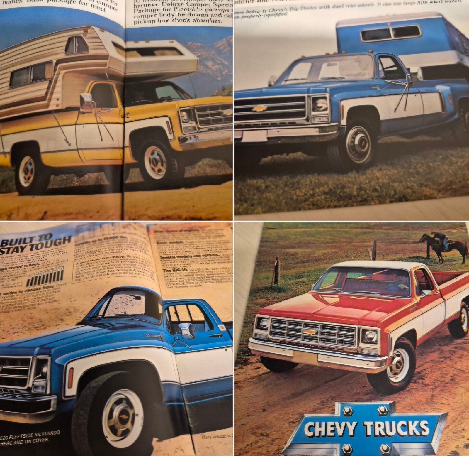 1979Chevrolet Chevy pick-up folder óók camper en dubbellucht, Ophalen of Verzenden, Zo goed als nieuw, Chevrolet
