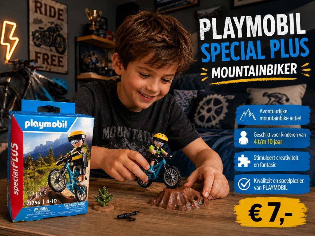 Playmobil Special Plus Mountainbiker, Voertuig, Nieuw, Special plus, Complete set
