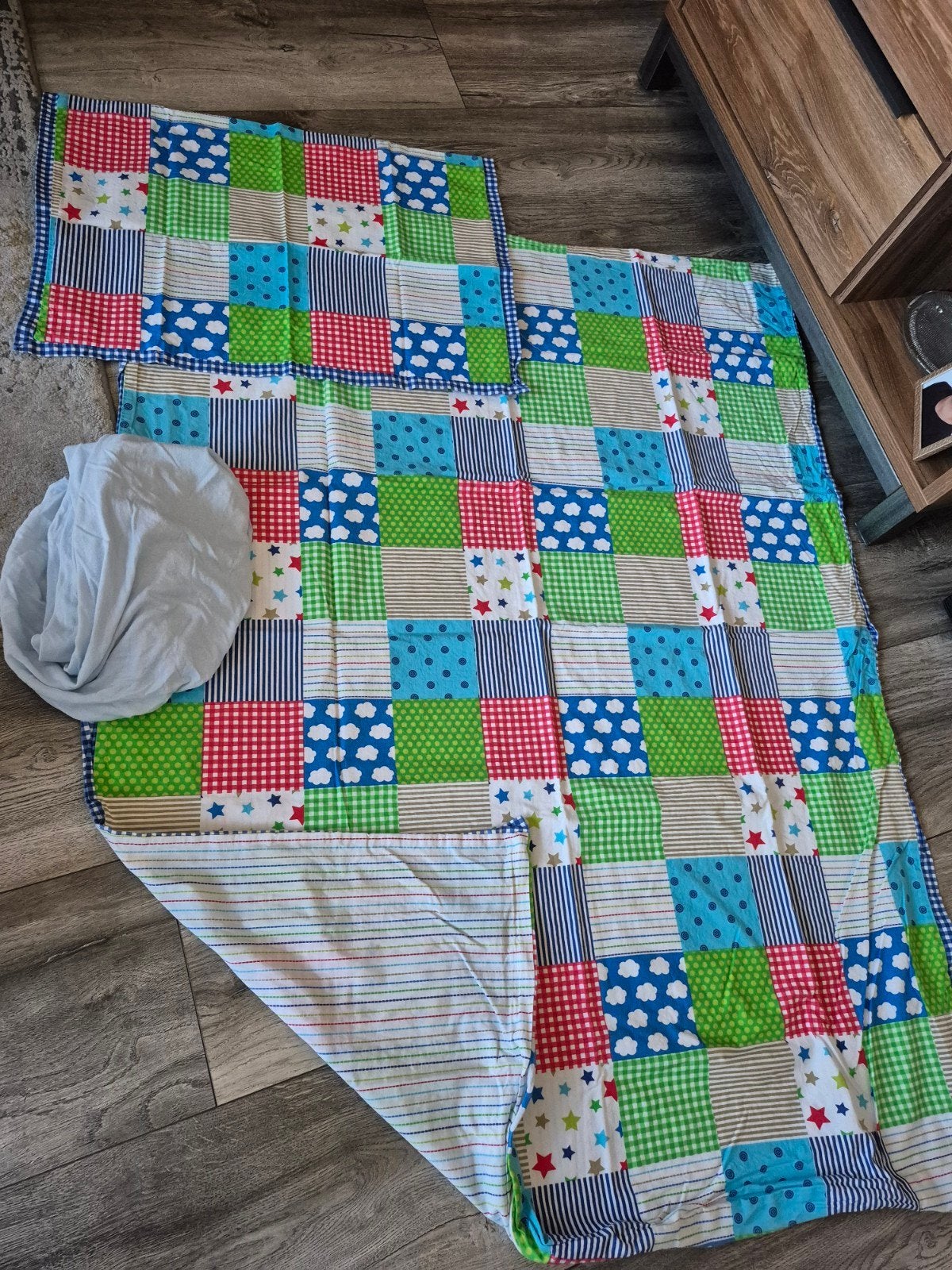 Overtrek en hoeslaken ledikantmaat 60x120, Ophalen of Verzenden