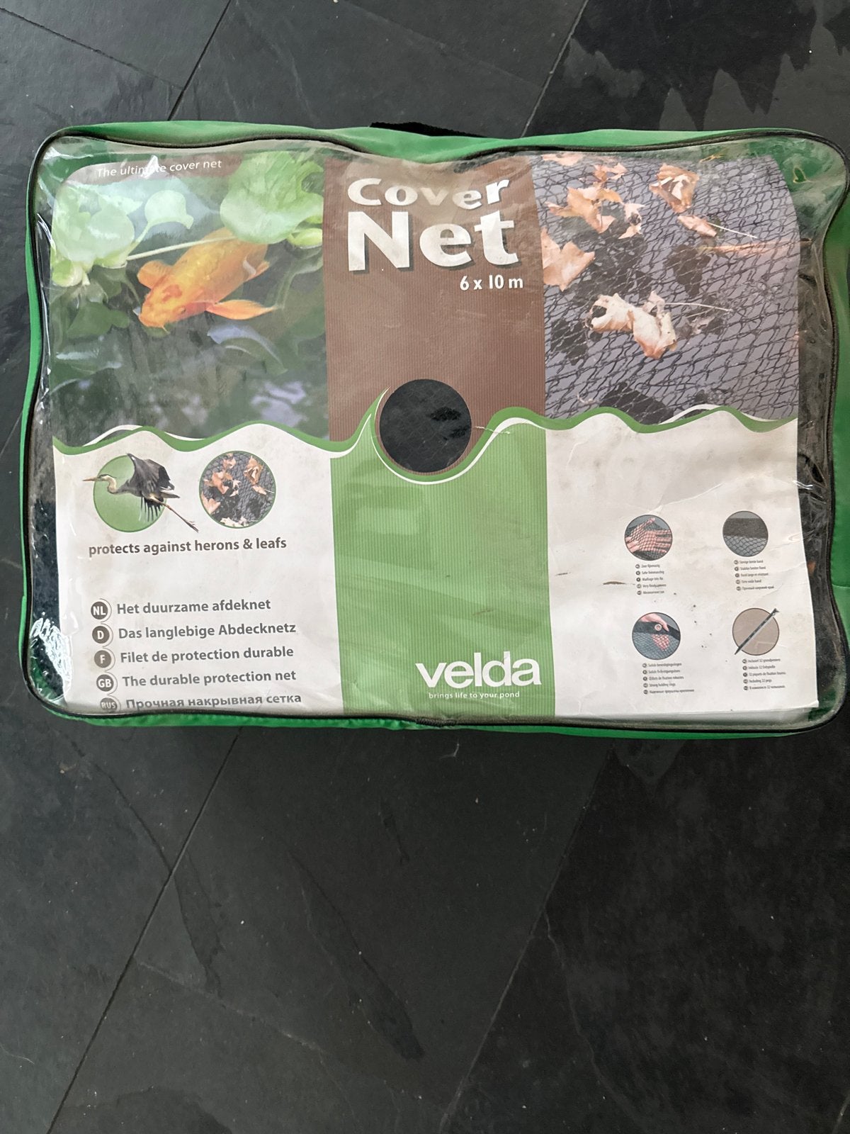 Velda Vijver Afdeknet 6x10m - Bescherming tegen Reigers en B, Ophalen, Nieuw