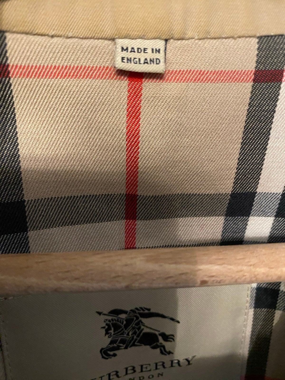 Burberry London Trenchcoat - Beige met ruitpatroon, Ophalen, Gedragen, Maat 38/40 (M), Beige