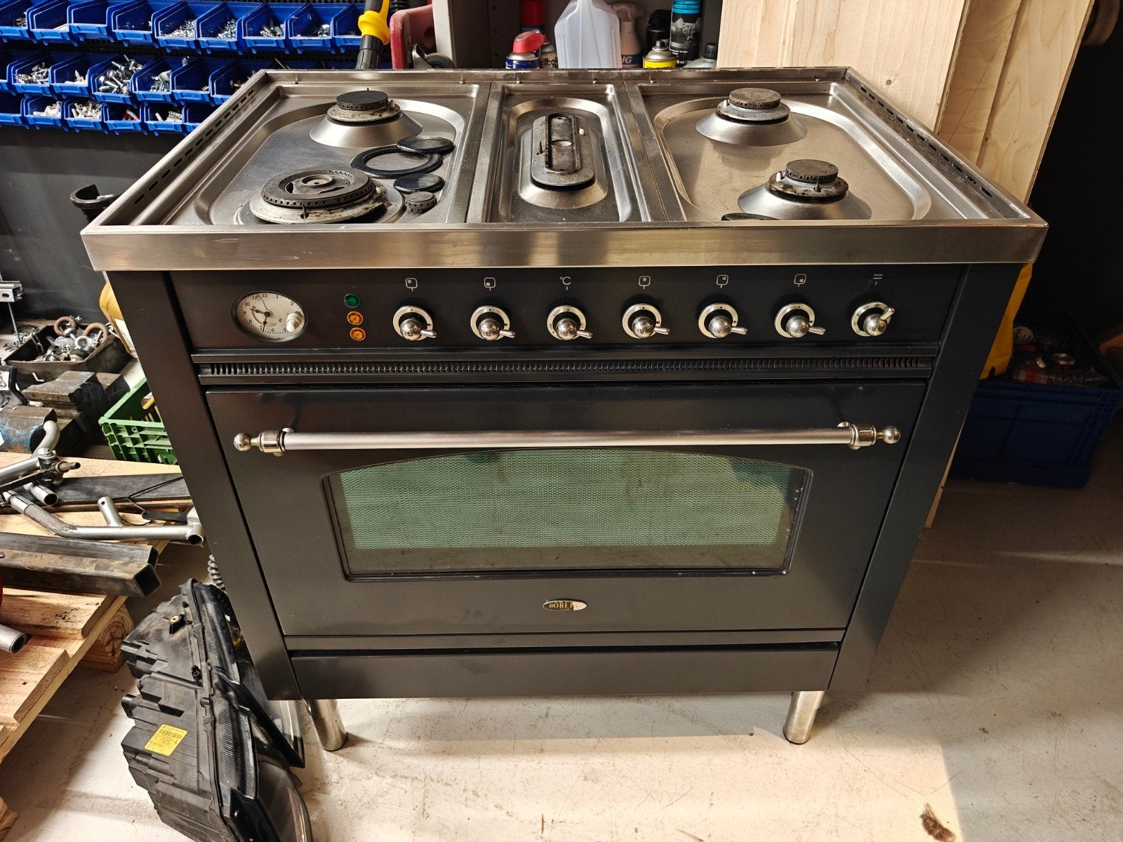 Boretti oven, Ophalen, Gebruikt, 60 cm of meer, Gas