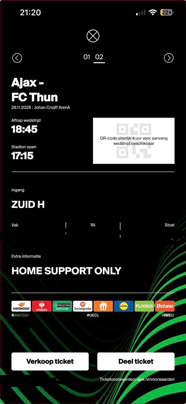 Kaartje ajax f side
