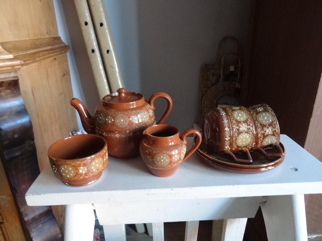 Antiek oud theeservies Gibson & Son Creek Border Pottery, Antiek en Kunst, Ophalen