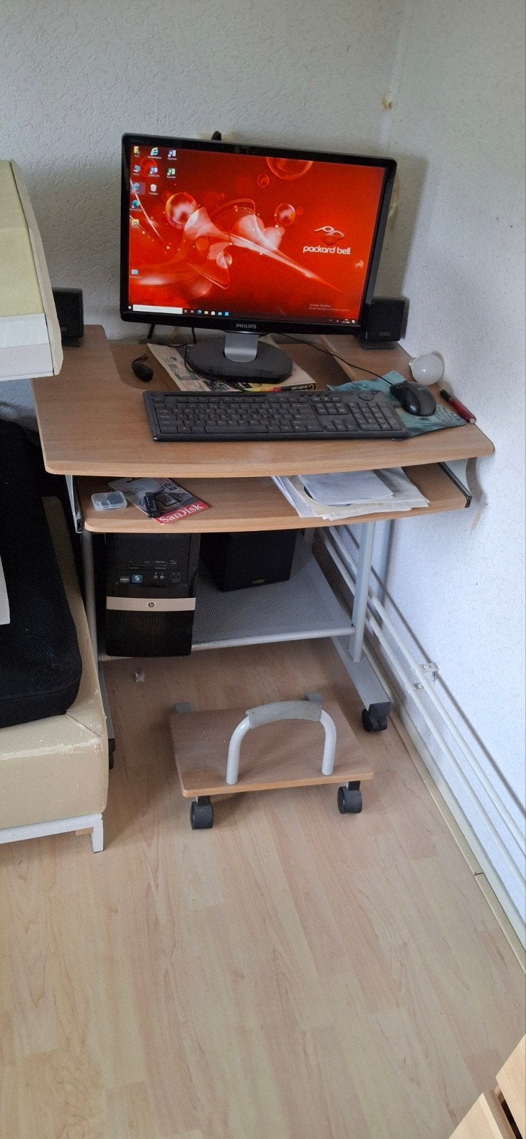 PC/game meubel, Huis en Inrichting, Kasten | Computermeubels, Ophalen, Eikenhout, 40 tot 80 cm, 70 tot 120 cm