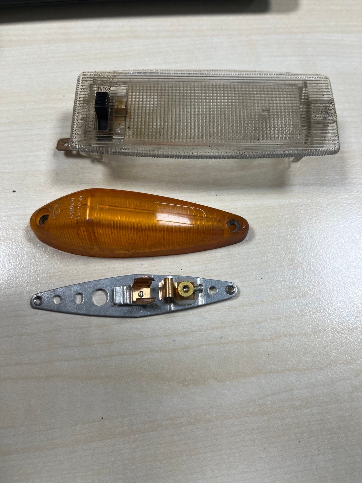 Mercedes-Benz W123 interieurverlichting en oranje lamp, Ophalen of Verzenden