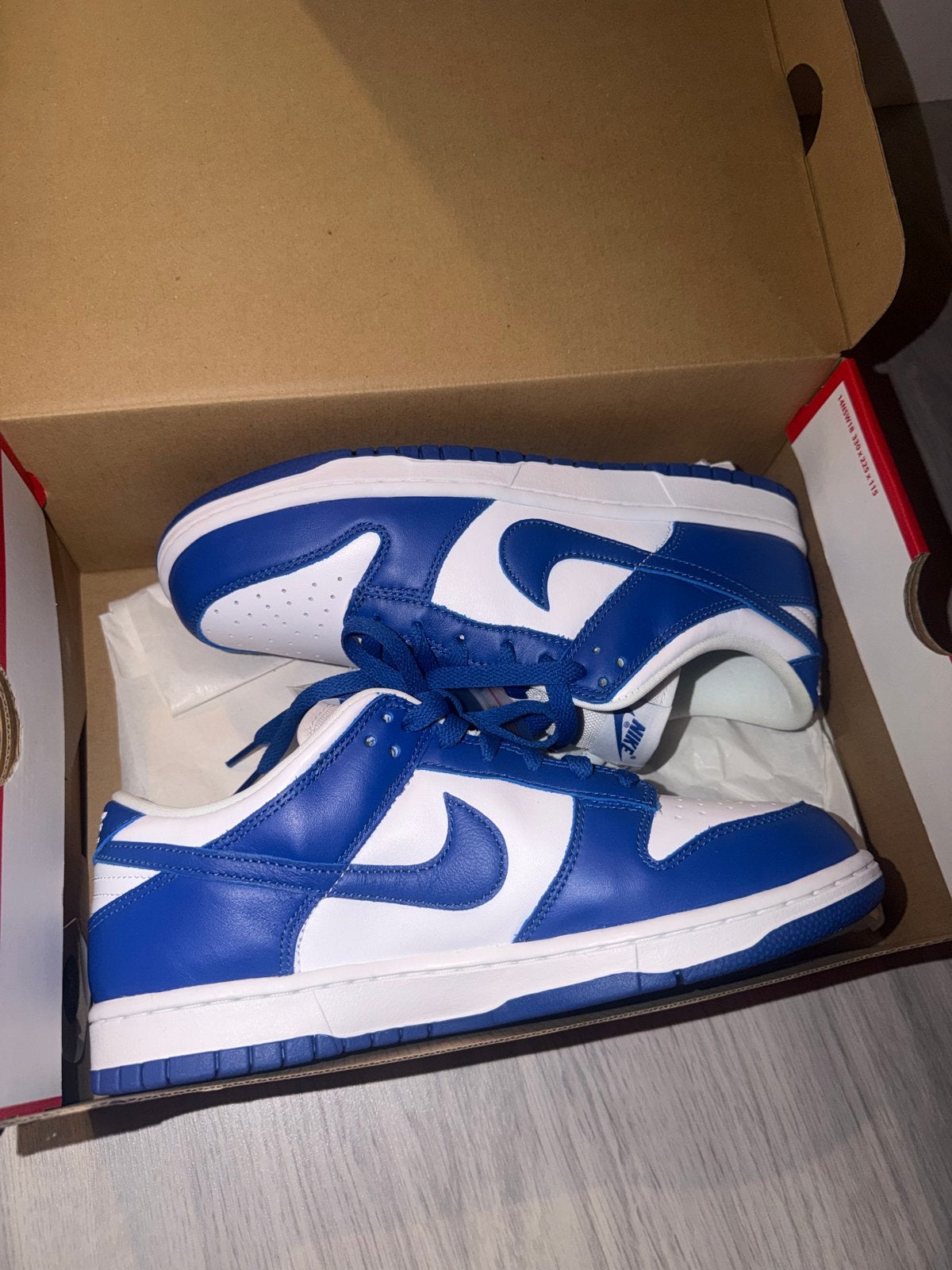 Nike Dunk Low  Kentucky Sp Maat 42, Ophalen, Nieuw, Blauw, Sneakers of Gympen