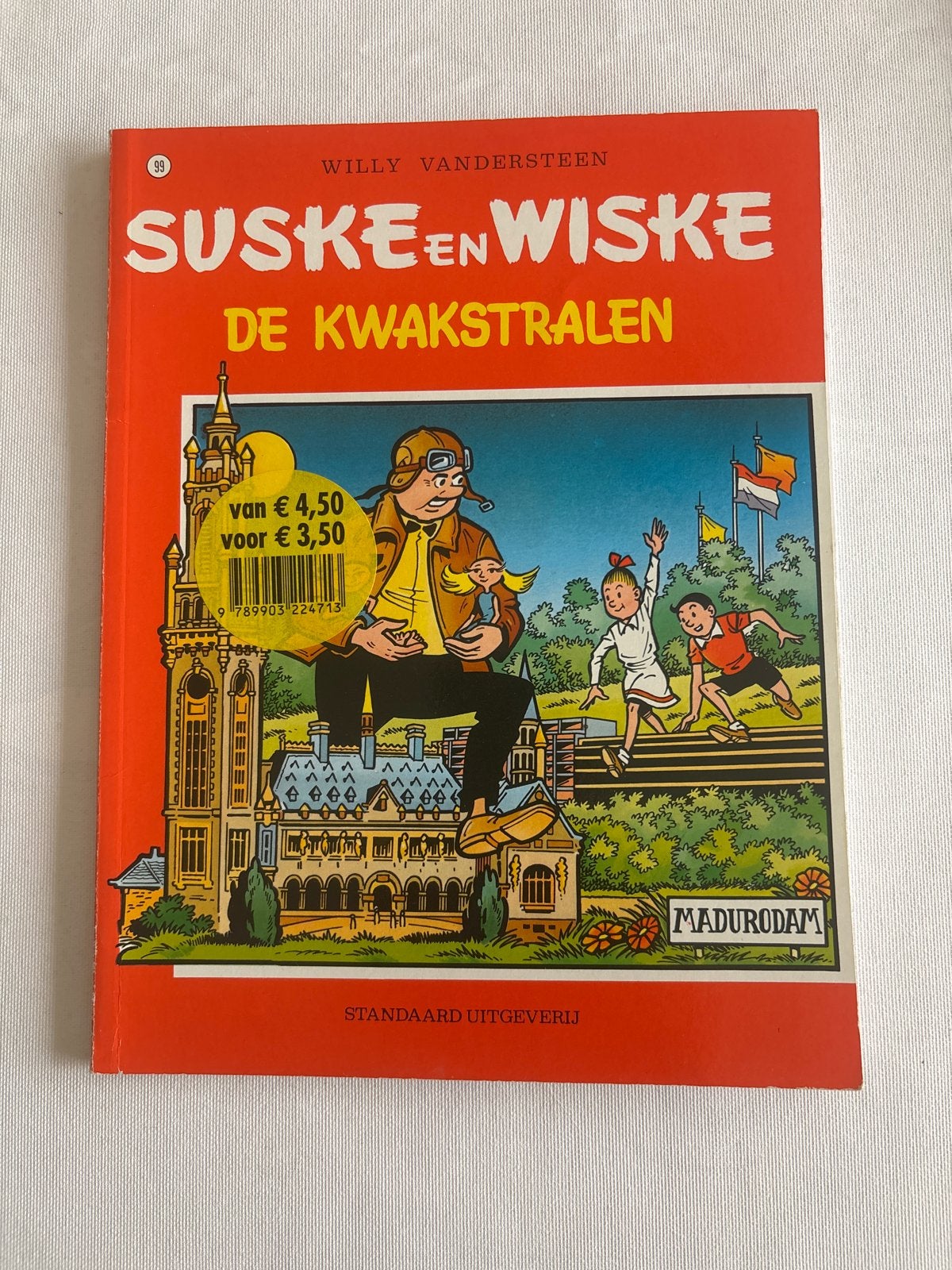 Suske en Wiske - De Kwakstralen (Madurodam editie), Eén stripboek, Ophalen of Verzenden, Gelezen