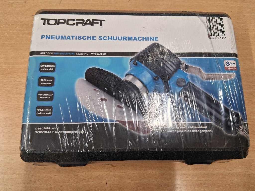 Topcraft pneumatische schuurmachine, Ophalen of Verzenden, Nieuw, Minder dan 600 watt, Vlakschuurmachine