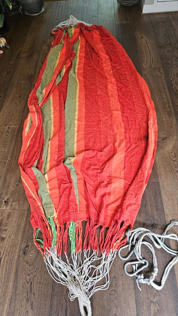Hangmat Siësta 230x160cm incl bevestiging, Tuin en Terras, Hangmatten, Ophalen of Verzenden
