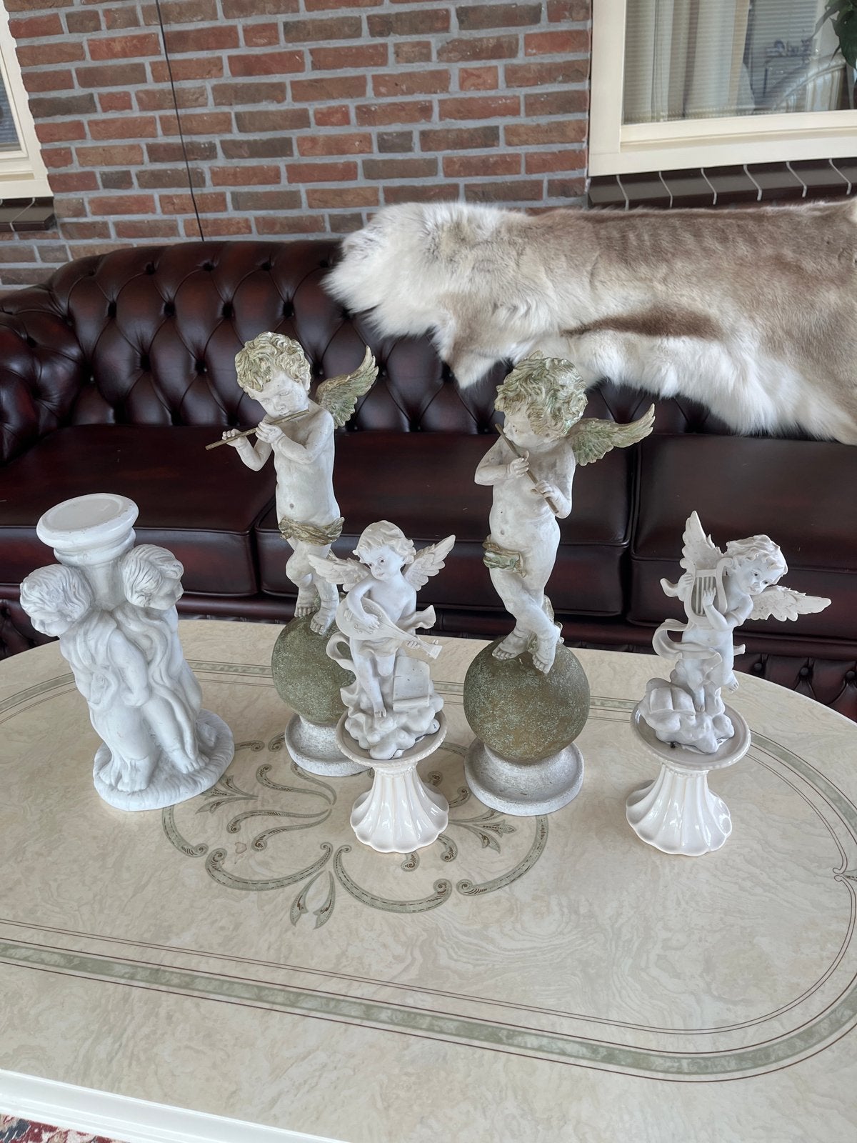 Engelen verzameling van steen, Huis en Inrichting, Gebruikt, Meerkleurig, Ophalen of Verzenden, Klassiek