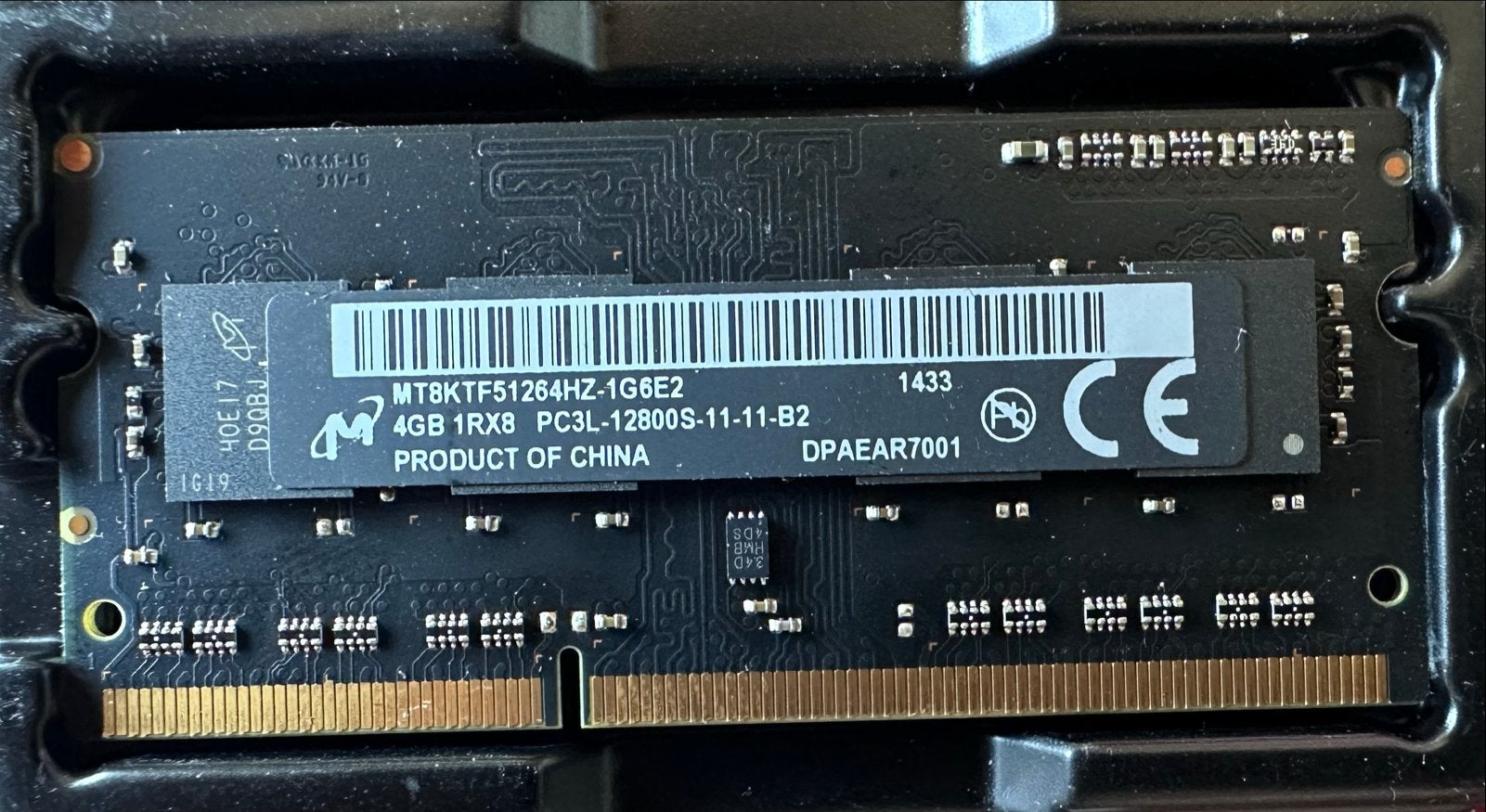 4GB DDR3L RAM Geheugenmodule PC3L-12800S Laptop, Computers en Software, RAM geheugen, Gebruikt, DDR3, Ophalen of Verzenden, Laptop