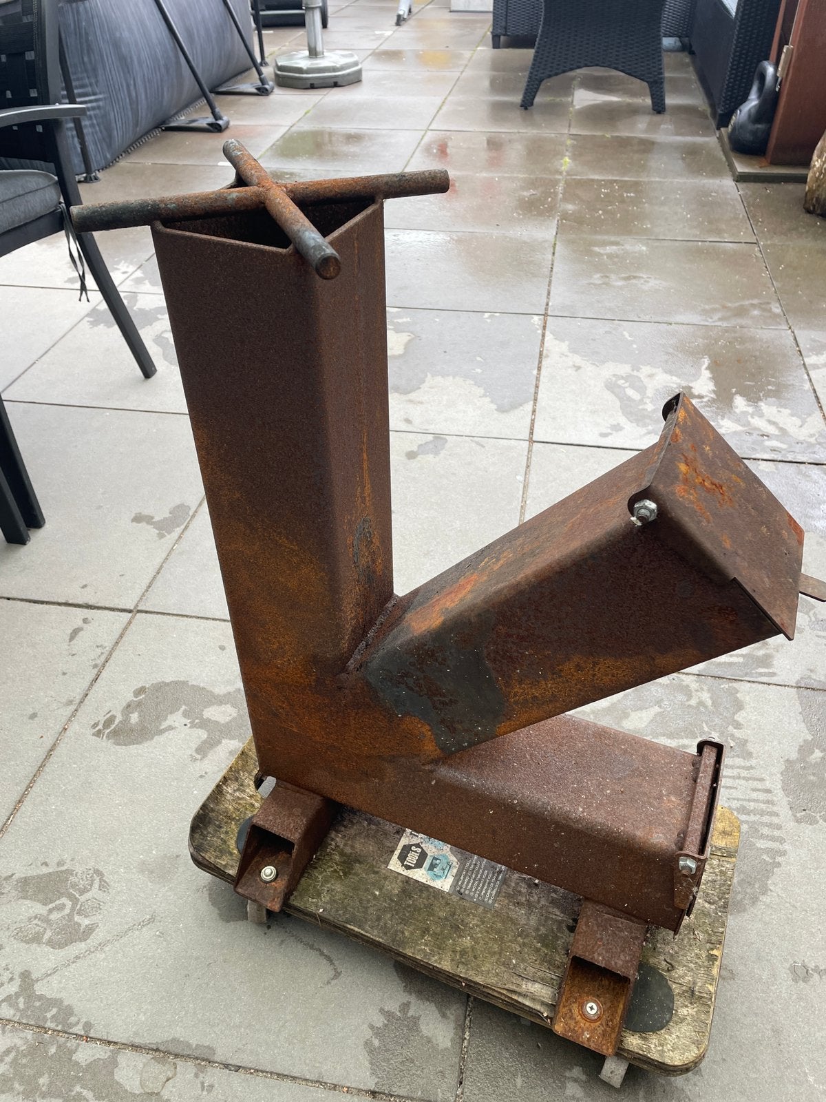 Rocketstove, Ophalen, Gebruikt