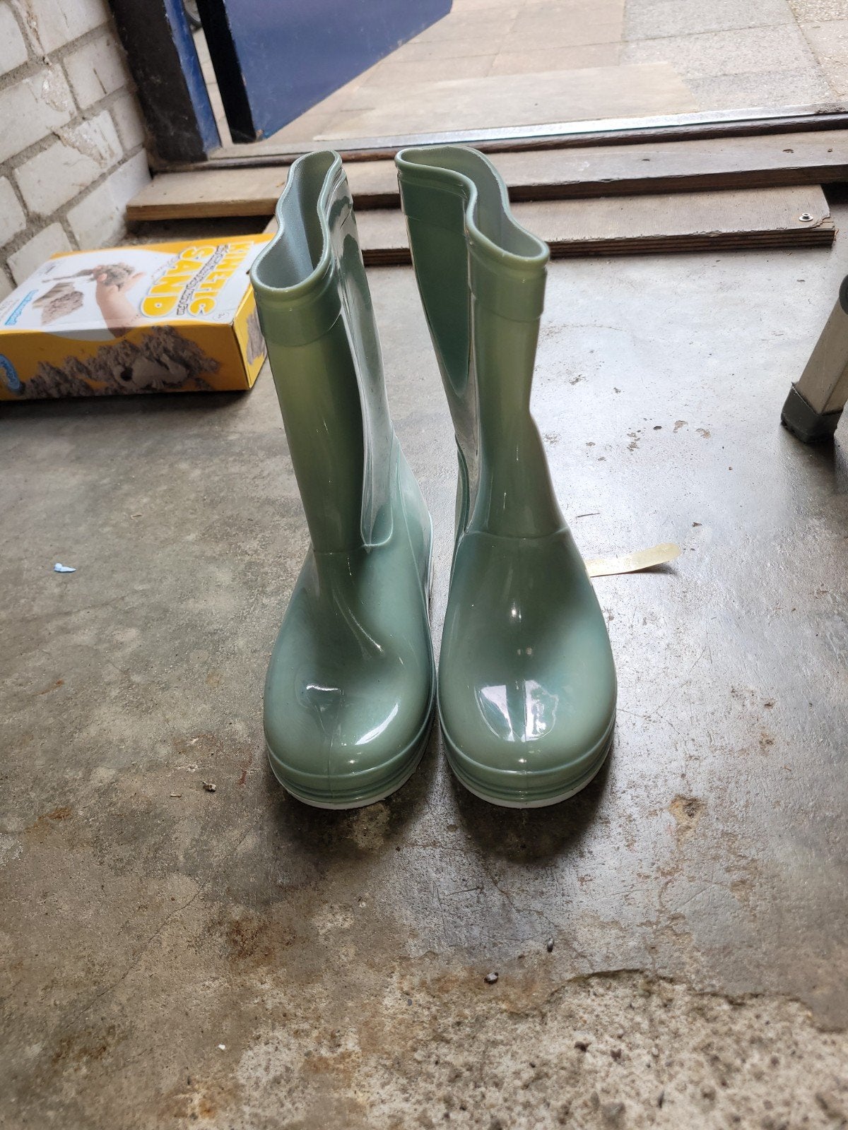 Lichtgroene regenlaarzen, maat 34, Kleding | Dames, Schoenen, Ophalen, Groen, Regenlaarzen, Onbekend