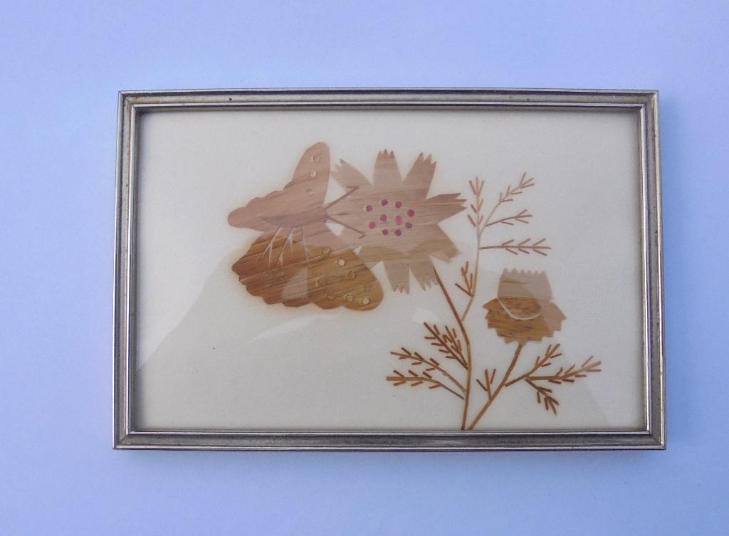 Oud zilverkleurig fotolijstje met bol glas en houtsnijwerk., Ophalen of Verzenden, Gebruikt