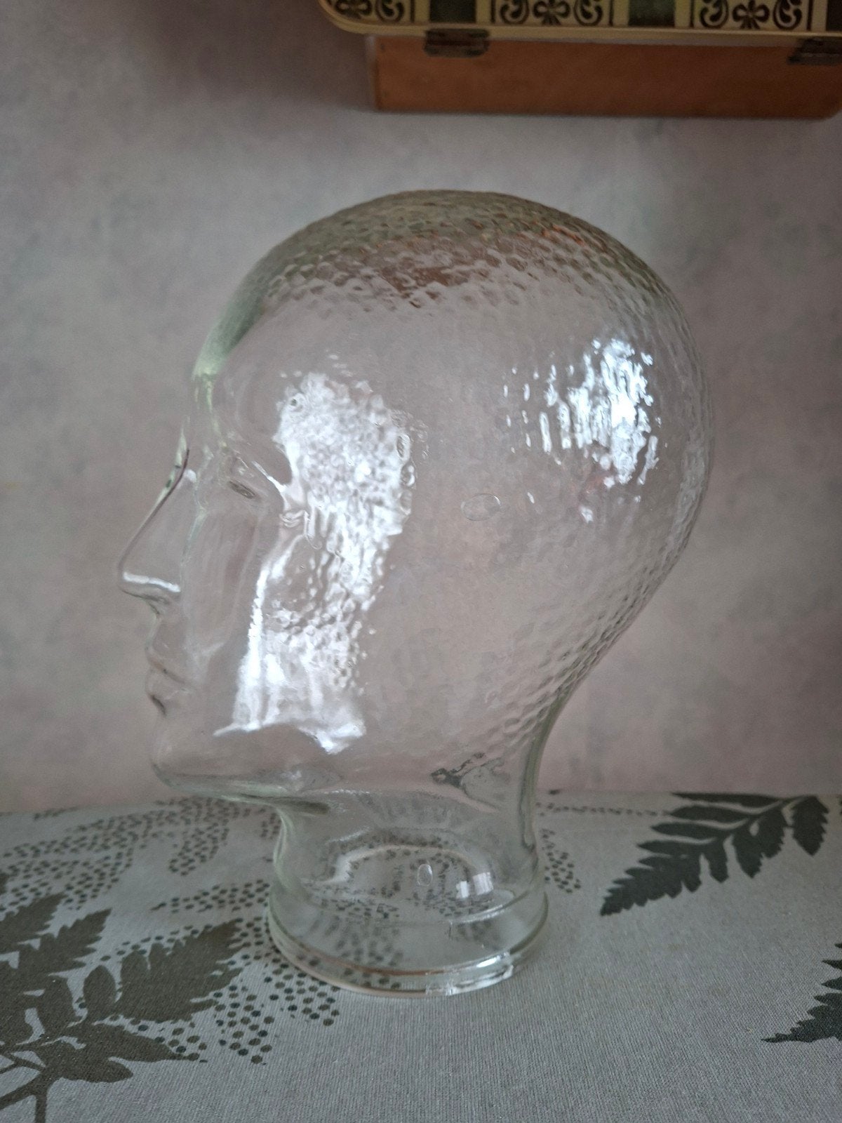 Glazen Hoofd Mannequin - Vintage Display Hoofd, Ophalen of Verzenden