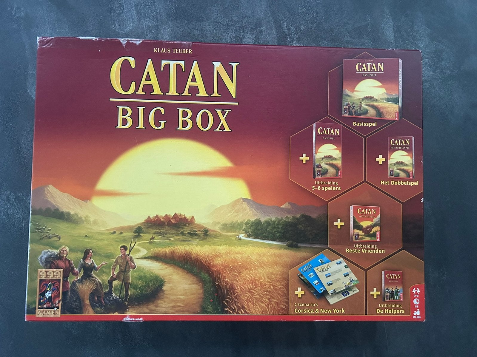 Catan Big Box in nieuwstaat!  999 Games, Ophalen of Verzenden, Zo goed als nieuw