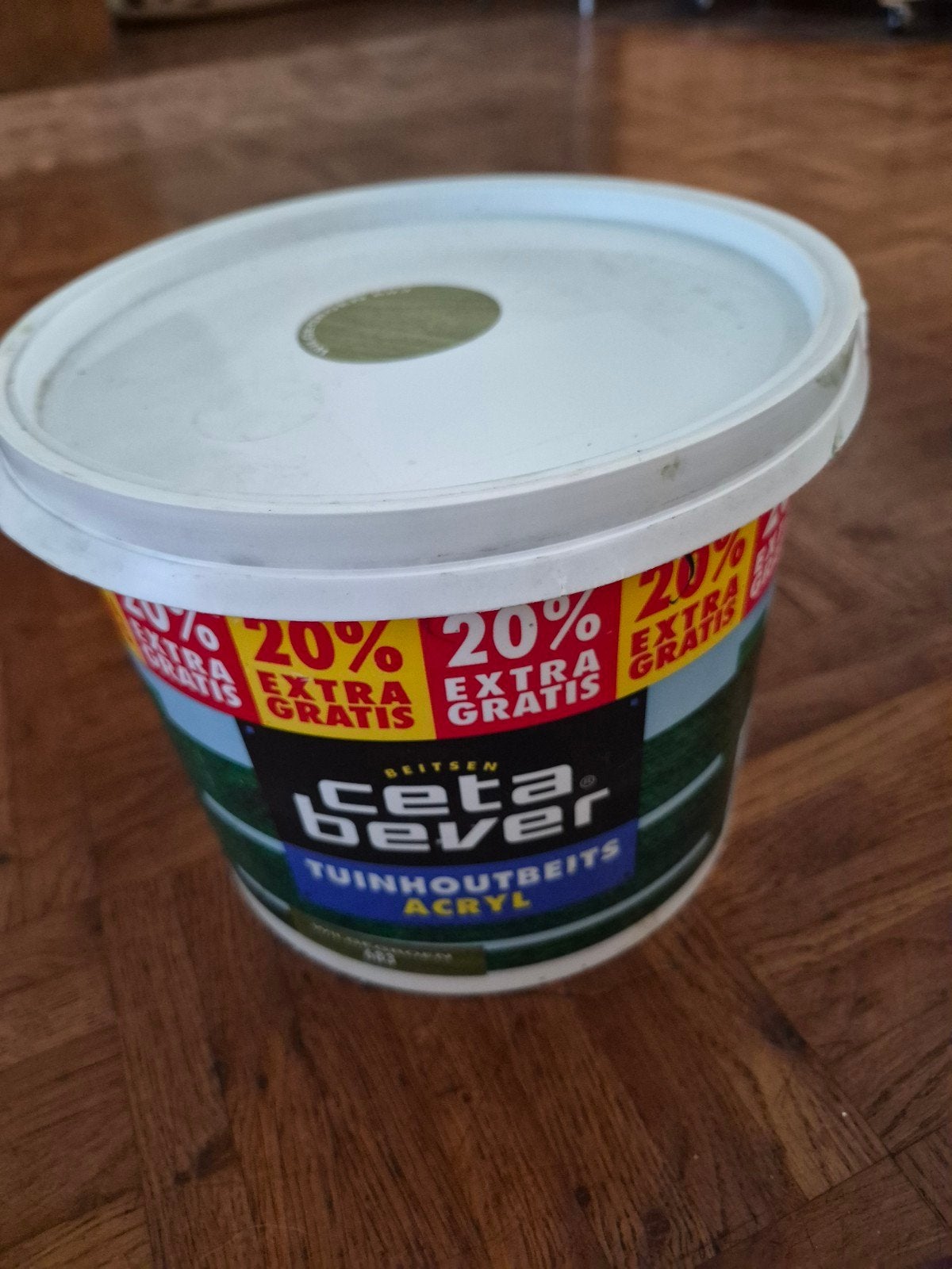 CetaBever Tuinhoutbeits Acryl - Wildgroen, Doe-het-zelf en Verbouw, Verf, Beits en Lak, Ophalen, Beits, Zo goed als nieuw, Minder dan 5 liter