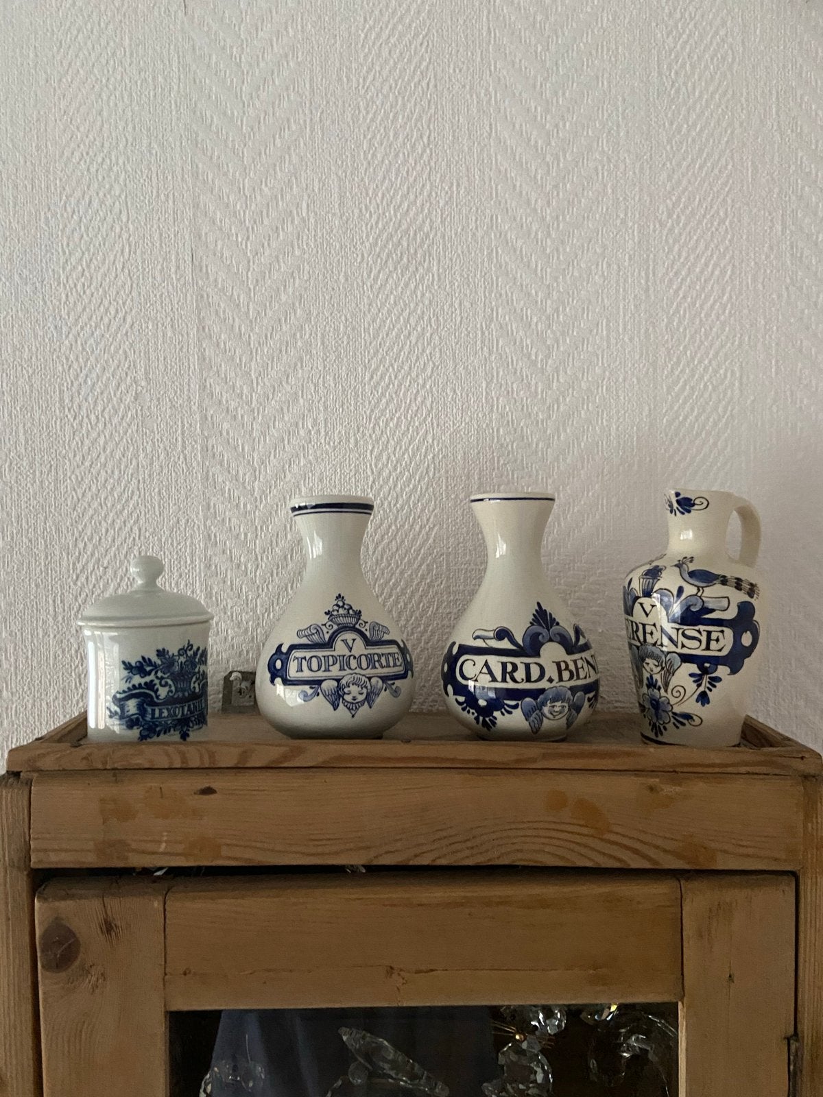Set van 9 antieke apothekers potten en vazen, Ophalen