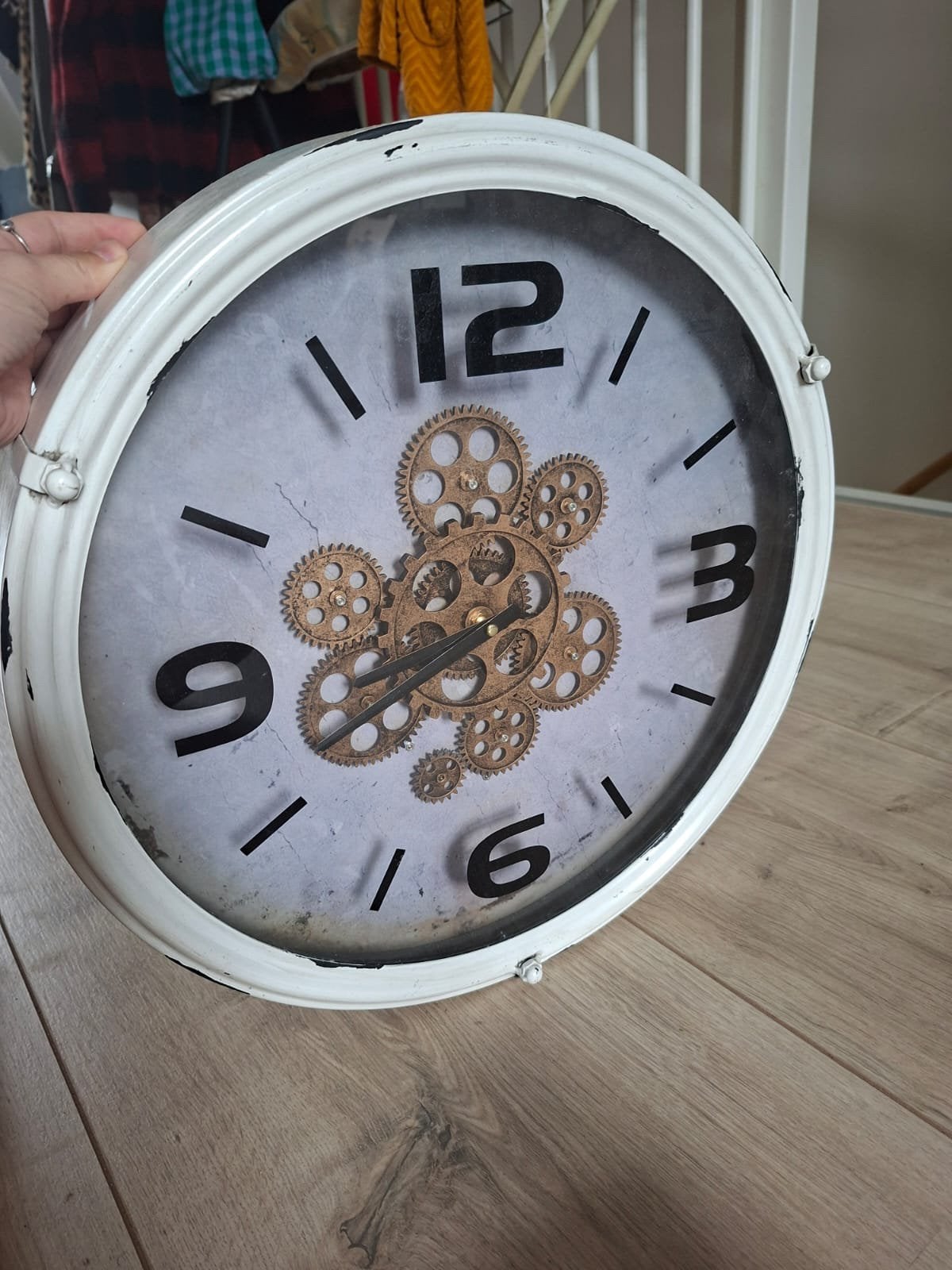 Industriele klok loods5, Ophalen, Zo goed als nieuw, Wandklok