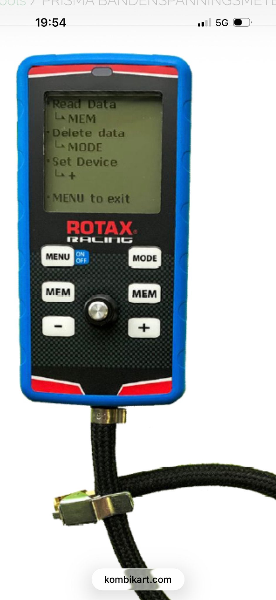 Rotax Racing Bandendruk Meter voor Karting, Ophalen of Verzenden, Gebruikt, Overige typen