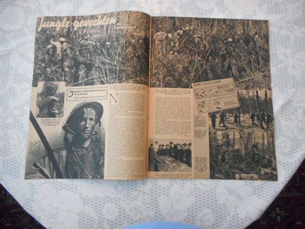 Kijkduin. Indisch instructie-bataljon. 1947., Ophalen of Verzenden, 1940 tot 1960, Nederland, Knipsel(s)