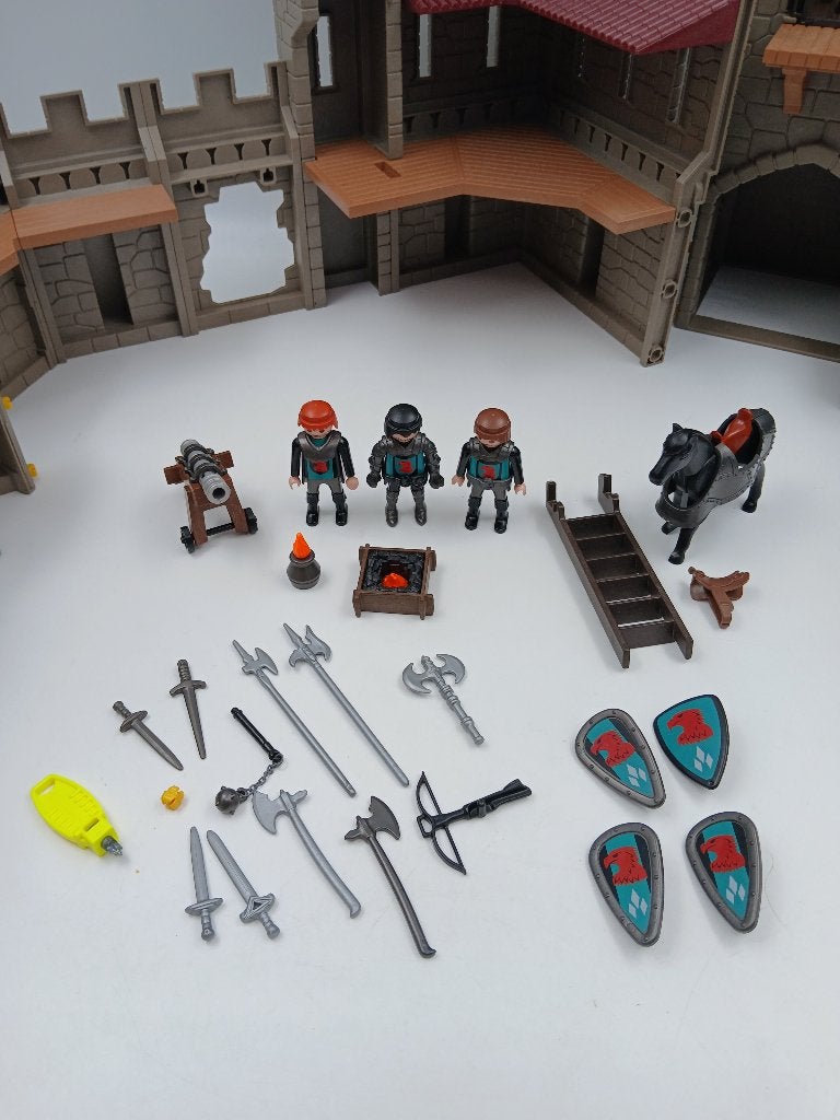Playmobil set 4866 Knights Kasteel van de valkenridders, Kinderen en Baby's, Speelgoed | Playmobil, Gebruikt, Ophalen of Verzenden