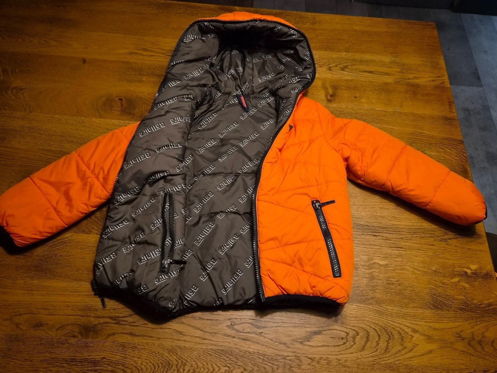 Bellaire winterjas maat 110/116 - Oranje, Ophalen of Verzenden, Zo goed als nieuw, Jongen, Bellaire