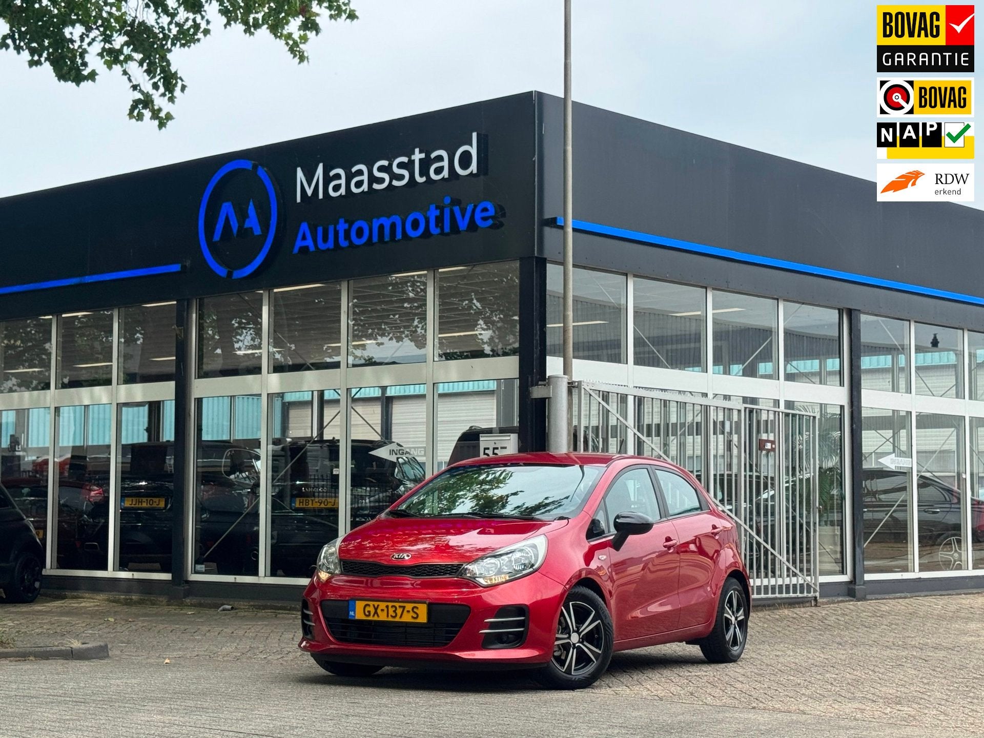 Kia Rio 1.2 CVVT ComfortLine Cruise Airco 5 drs lage kms, 1027 kg, Euro 6, 4 cilinders, Startonderbreker
