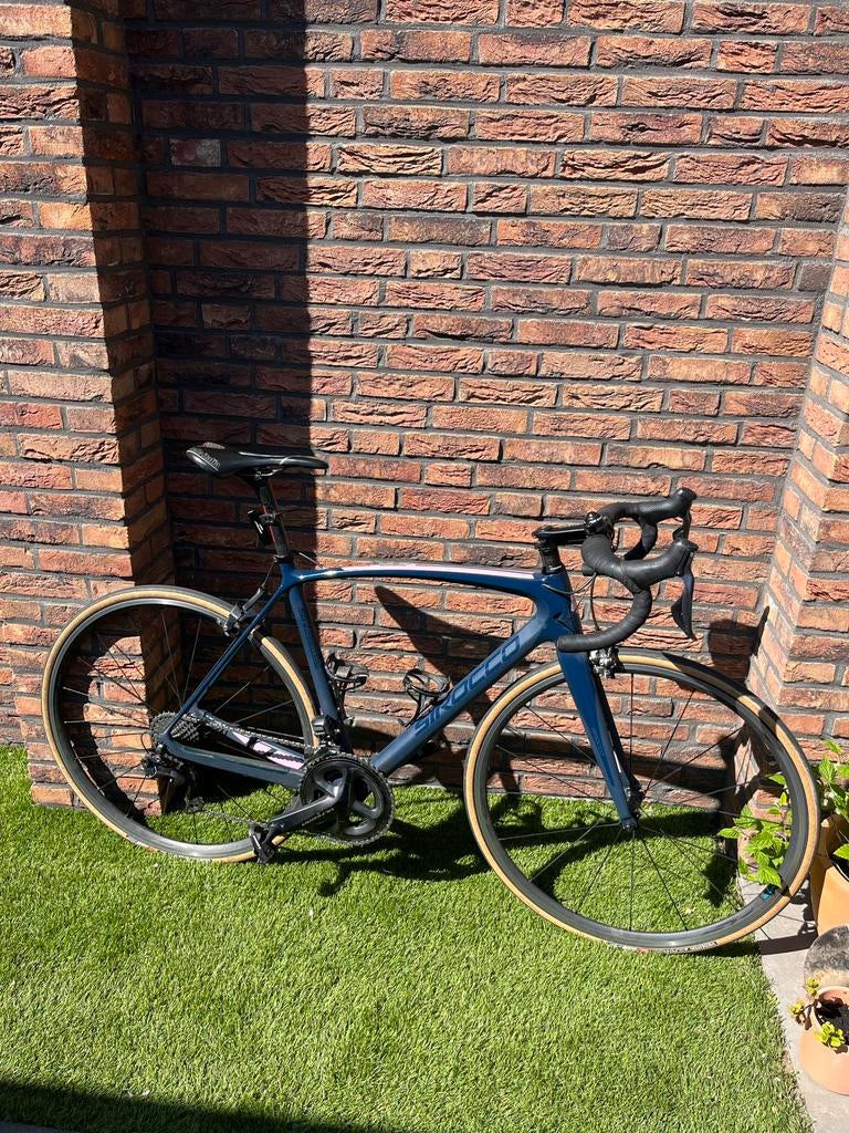 Sirocco Wielrenfiets Maat 54 Shimano 105 Di2, Fietsen en Brommers, 28 inch, Gebruikt, Carbon, Velgrem
