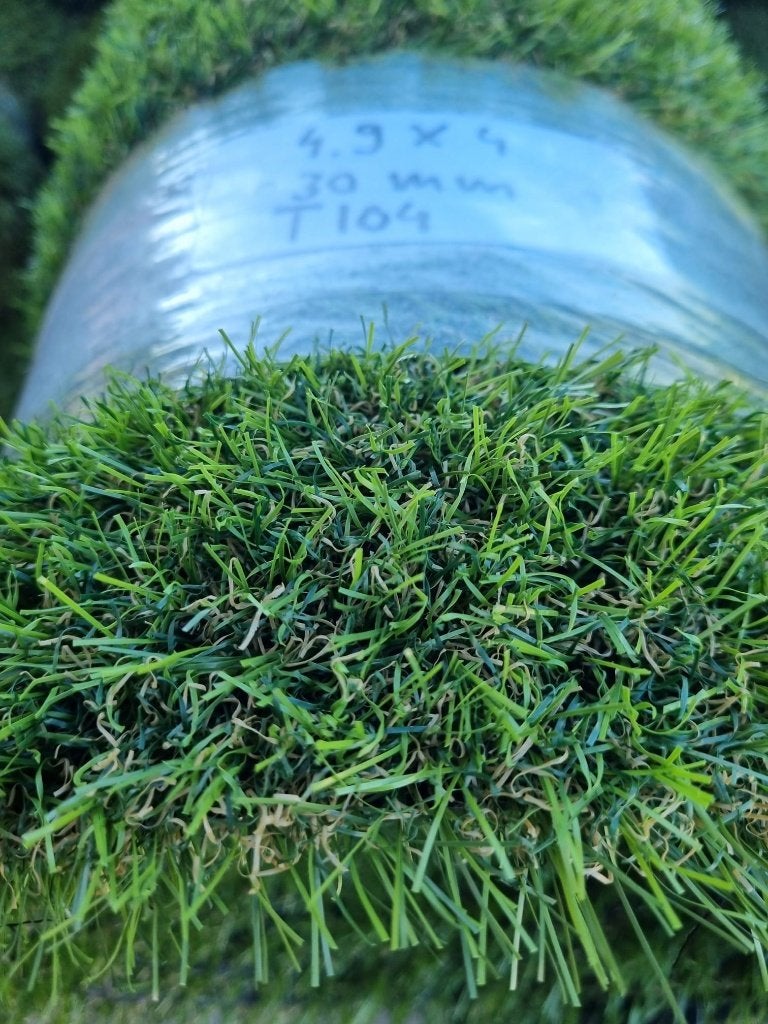 Kunstgras coupon 4.9 x 4 meter T104 30 mm, Ophalen, Nieuw, 10 tot 20 m², Kunstgras