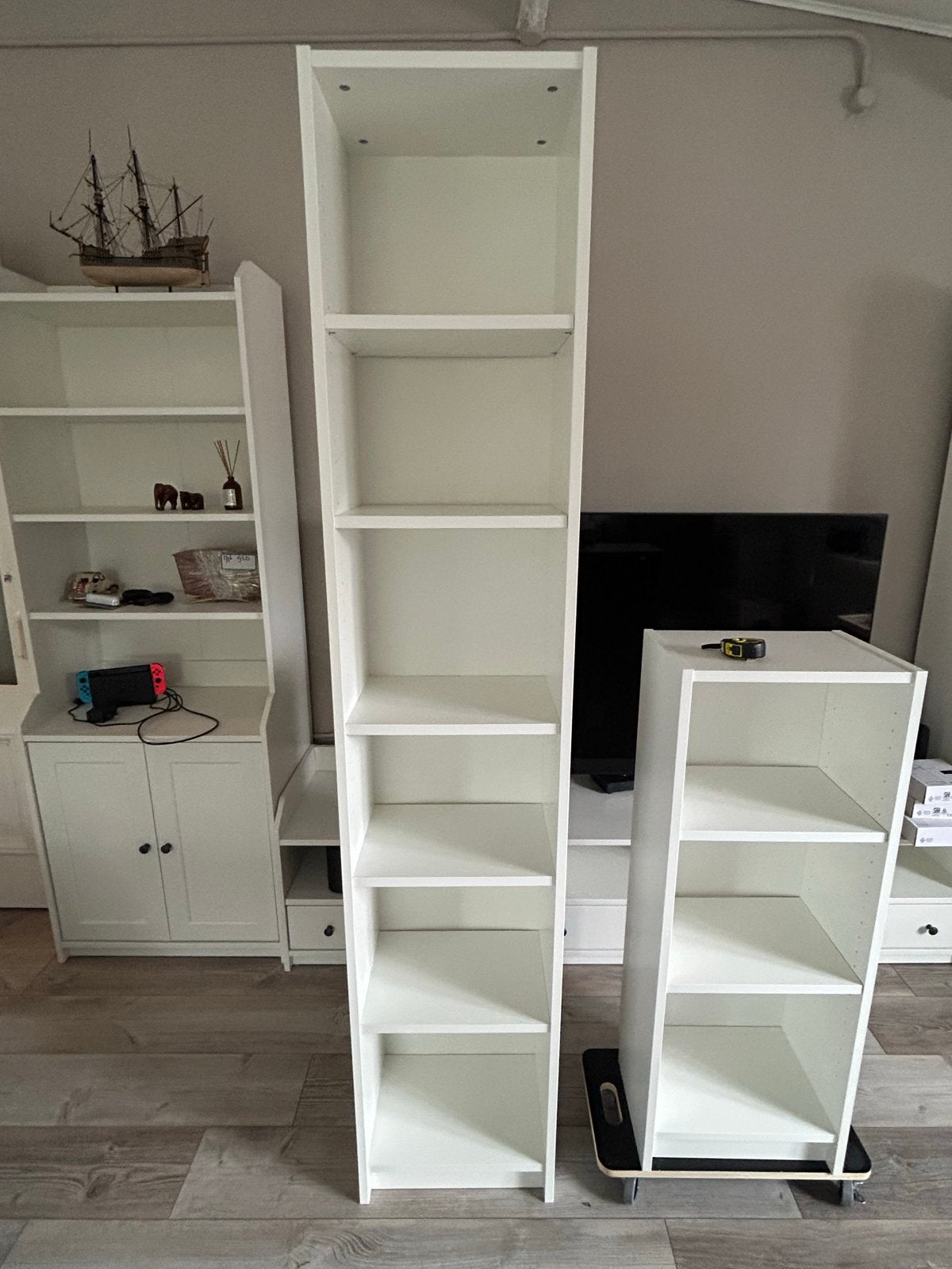 IKEA Billy Boekenkasten Set - Wit (Groot & Klein), Huis en Inrichting, Ophalen, Met plank(en), Minder dan 50 cm, 200 cm of meer