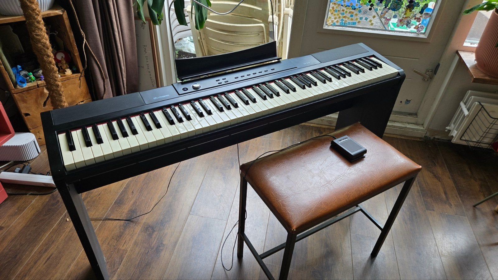 Thomann SP-320 digitale piano – complete set, Ophalen, Zo goed als nieuw, 88 toetsen, Overige merken