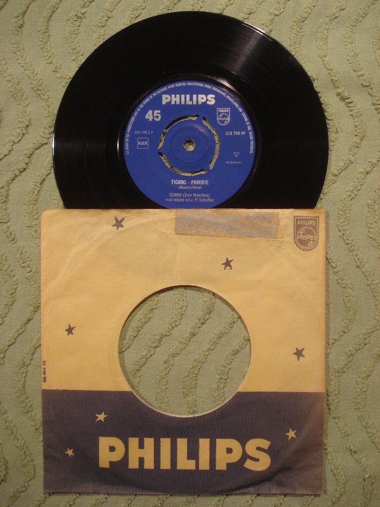 Dorus 7" Vinyl Single: ‘Figaro-parodie’ (Nederland), Ophalen of Verzenden, Zo goed als nieuw, Nederlandstalig