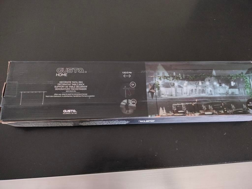 Gusto Home Zwart Metalen Decoratie Tafelrek - Nieuw!, Ophalen of Verzenden
