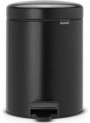 Brabantia NewIcon 5 liter prullenbak - Mat Zwart, Huis en Inrichting, Woonaccessoires | Prullenbakken, Met pedaal, Ophalen of Verzenden