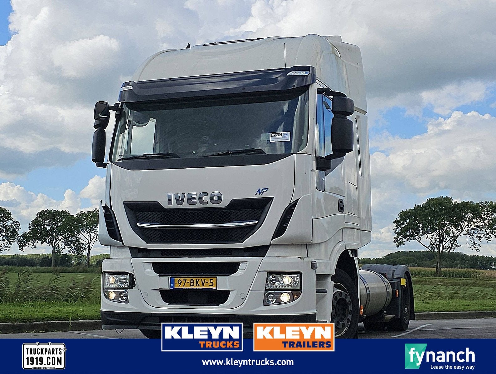 IVECO AS440S40 STRALIS lng, Auto's, Vrachtwagens, Automaat, Elektrische buitenspiegels, Euro 6, Wit