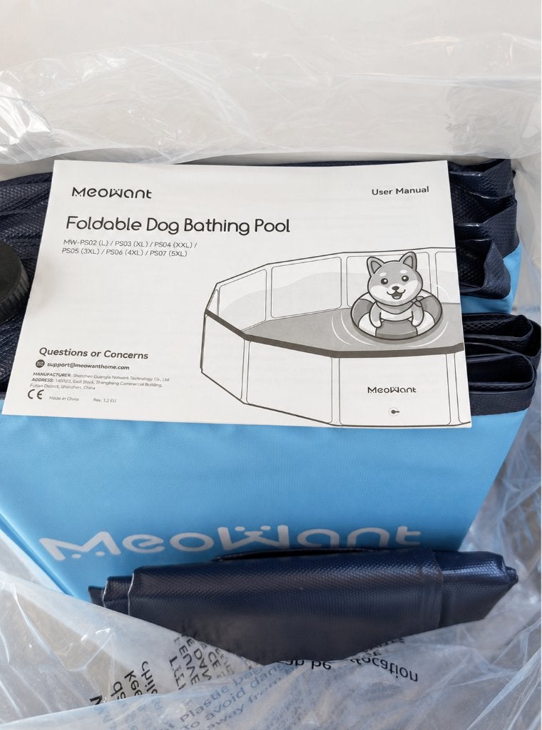 Meowant opvouwbaar zwembad 5XL / tuinbad, Rond, Nieuw, Ophalen of Verzenden, Opzetzwembad