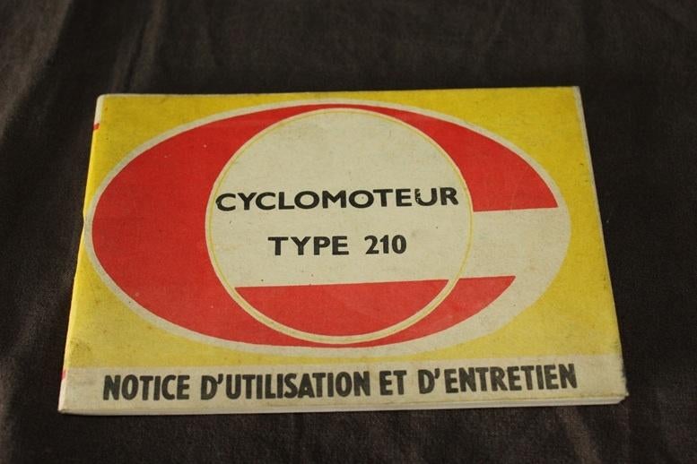 JAWA cyclomoteur type 210 notice d'utilisation et entretien, Fietsen en Brommers, Ophalen of Verzenden, Gebruikt